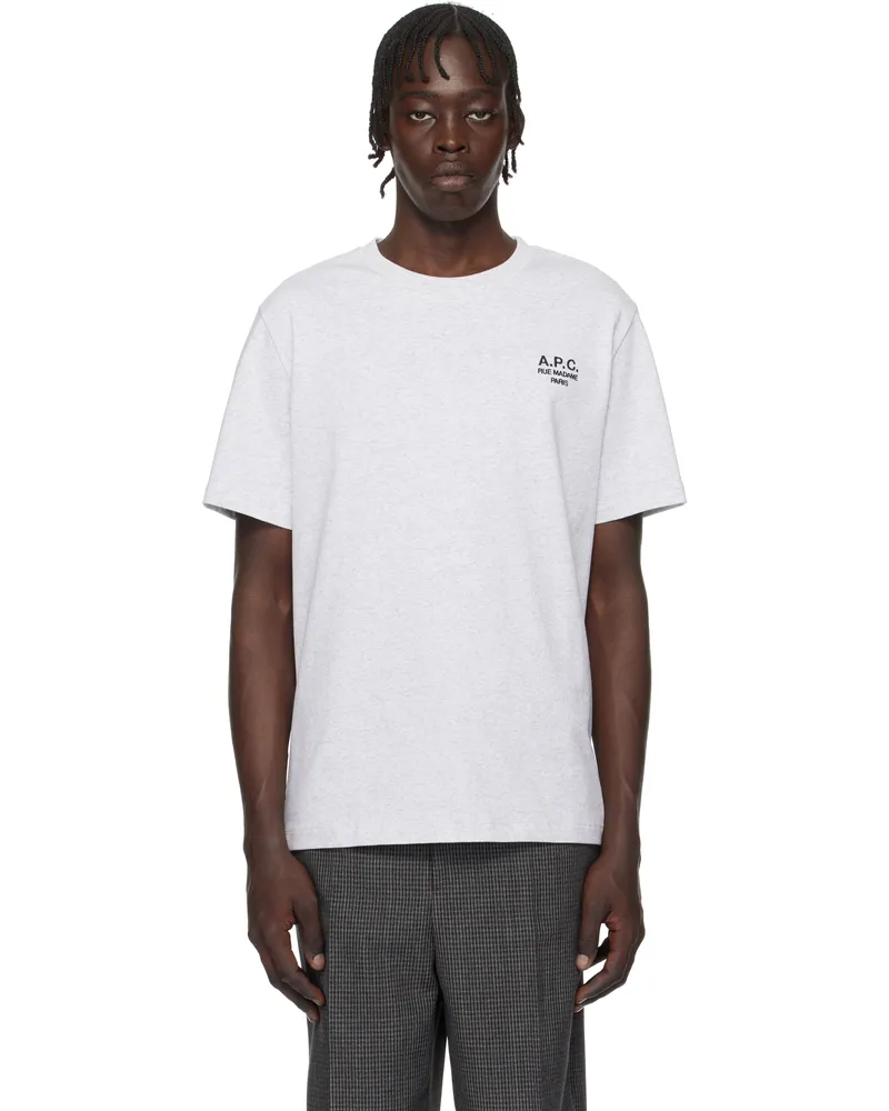 A.P.C. Gray Standard 'Rue Madame' T-shirt Tpn
