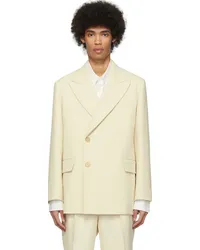 AURALEE Off-White Double-Breasted Blazer Ivory