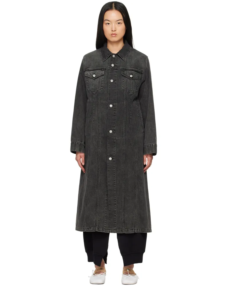 Maison Margiela Gray Faded Denim Coat 859