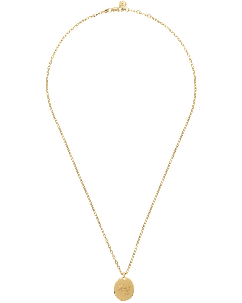 Stolen Girlfriends Club Gold Warm Welcome Necklace Gold
