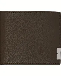 Burberry Brown B Cut Bifold Wallet Military