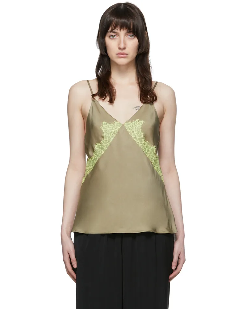 Rag & Bone Green Logan Tank Top Olivegrn