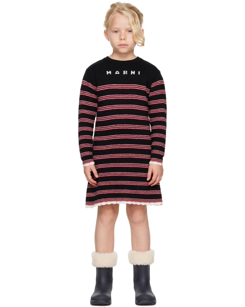 Marni Kids Black Sweater Dress 0m900