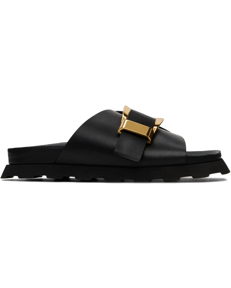 Proenza Schouler Black Buckle Slides 999