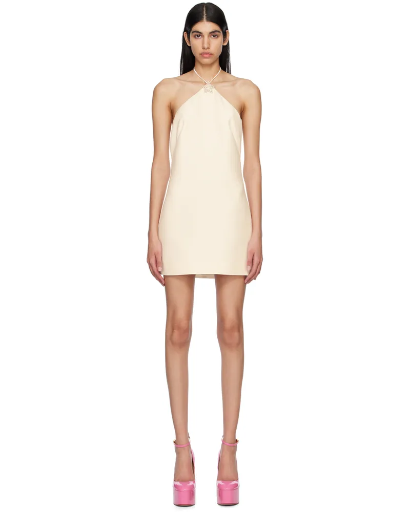 Valentino Garavani Off-White Crystal Star Minidress U48