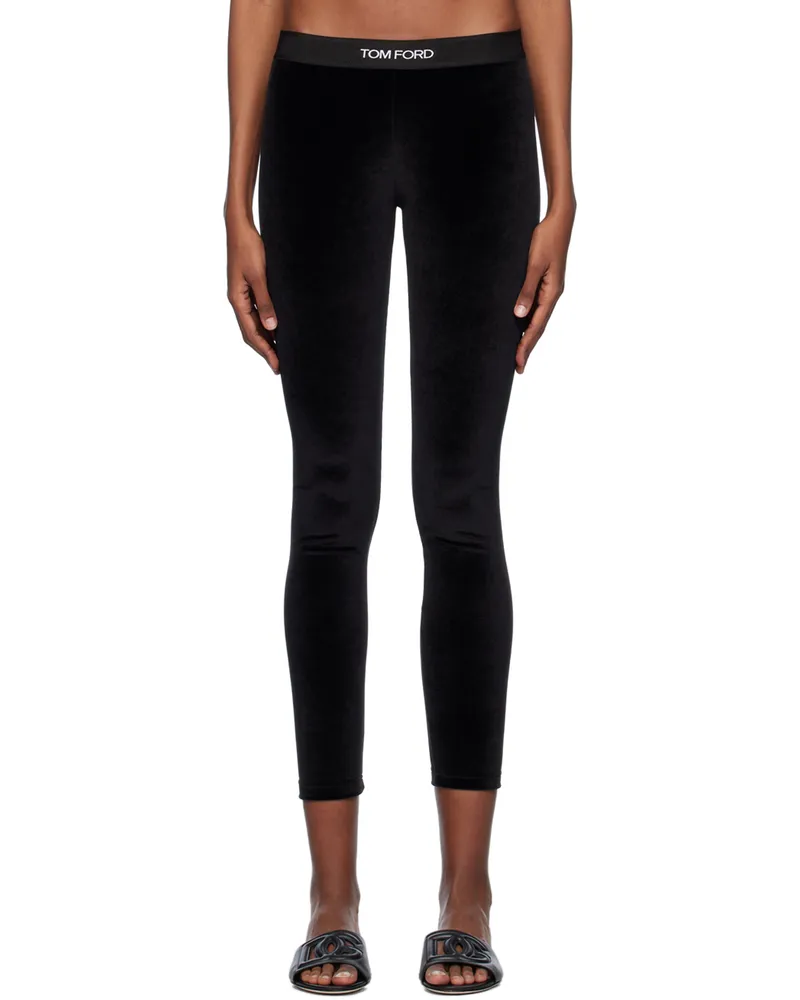 Tom Ford Black Jacquard Leggings Lb999