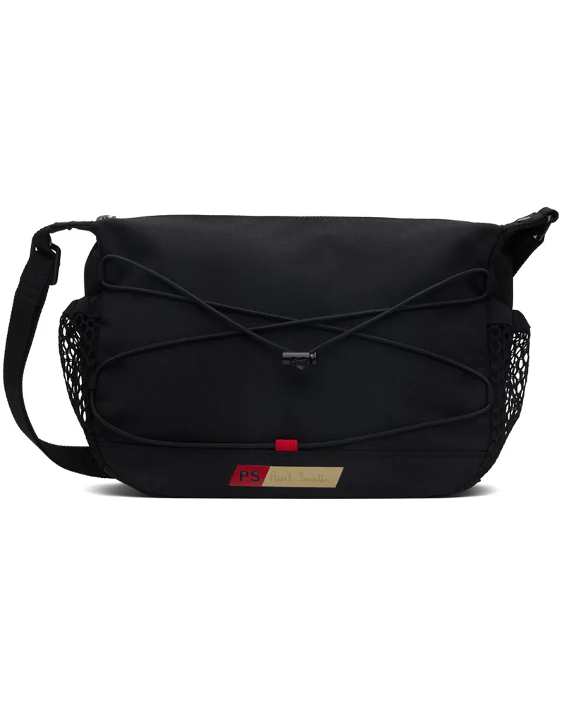 Paul Smith Black Nylon Utilitarian Crossbody Bag Blacks