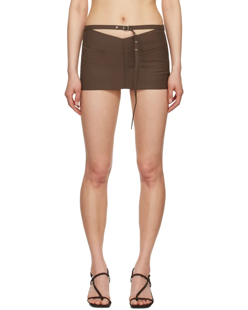 Aya Muse Brown Asai Miniskirt Brown