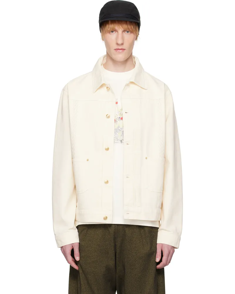 Drôle de Monsieur Off-White 'La Veste Denim Médicis' Denim Jacket Off