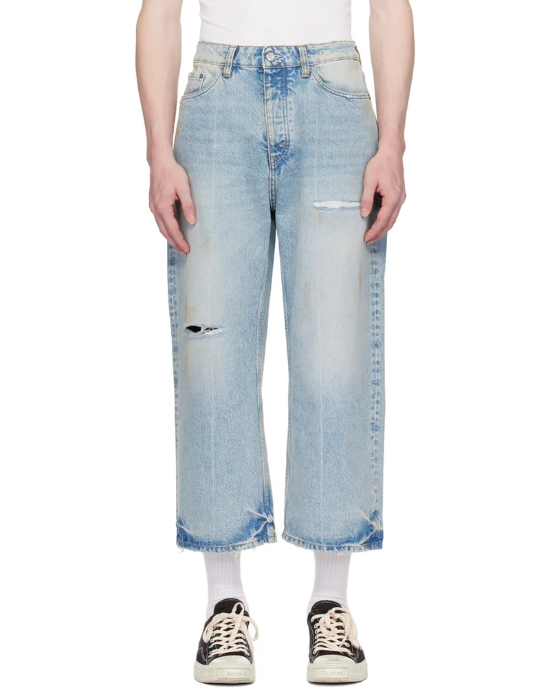 Hope Blue Cropped Jeans Dirty
