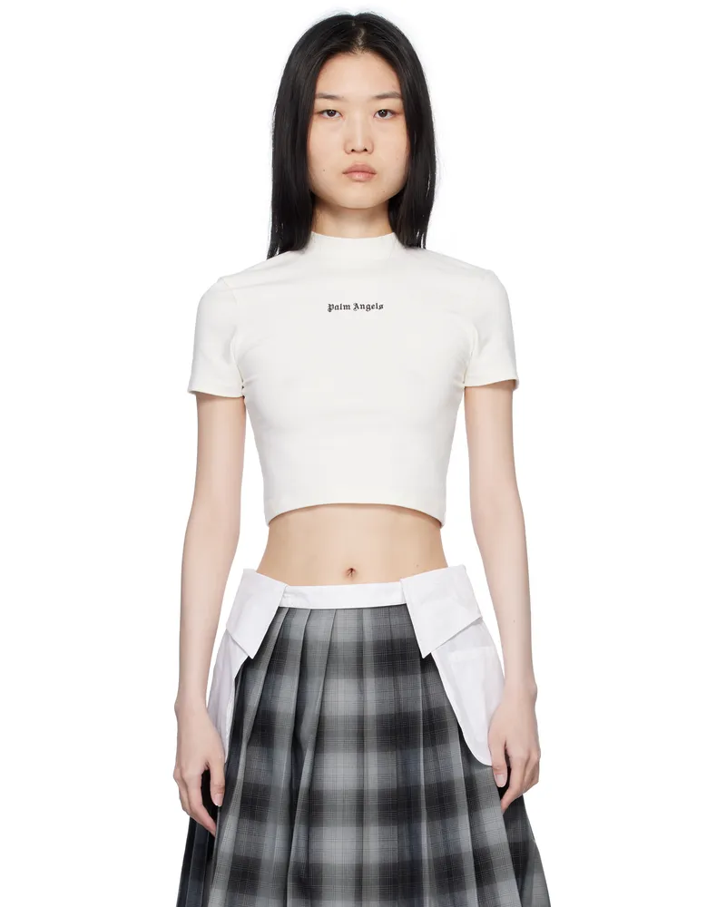 Palm Angels Off-White Classic Logo Baby T-shirt Off
