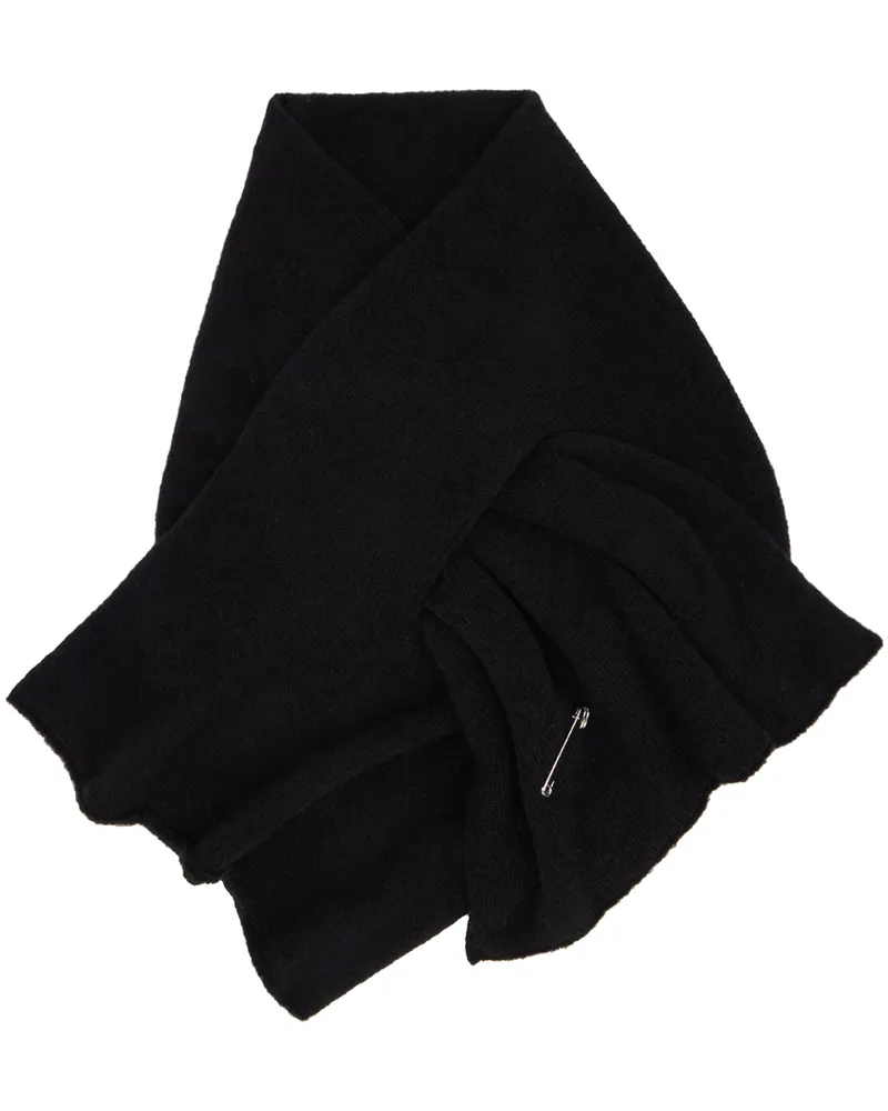 Dries van Noten Black Knit Scarf 900