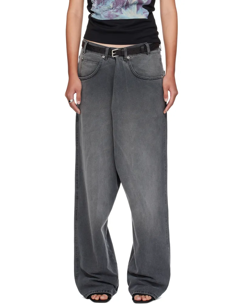 LU'U DAN Gray Kriss Kross Jeans Outcast