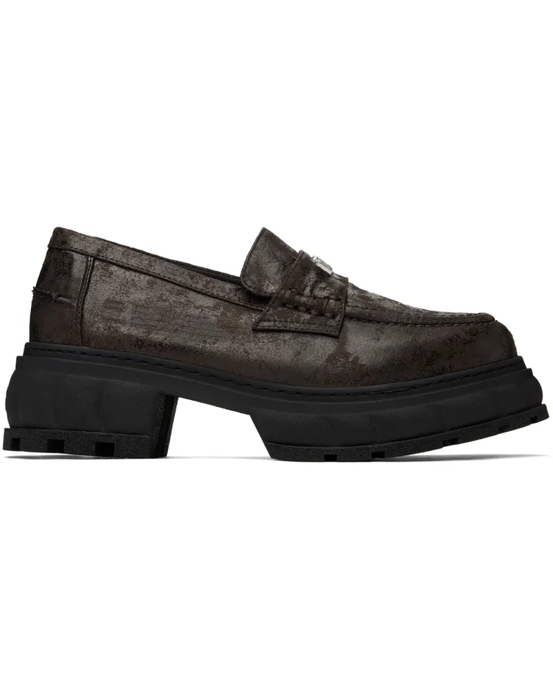 VIRÓN Brown Quantum Copper Loafers 800