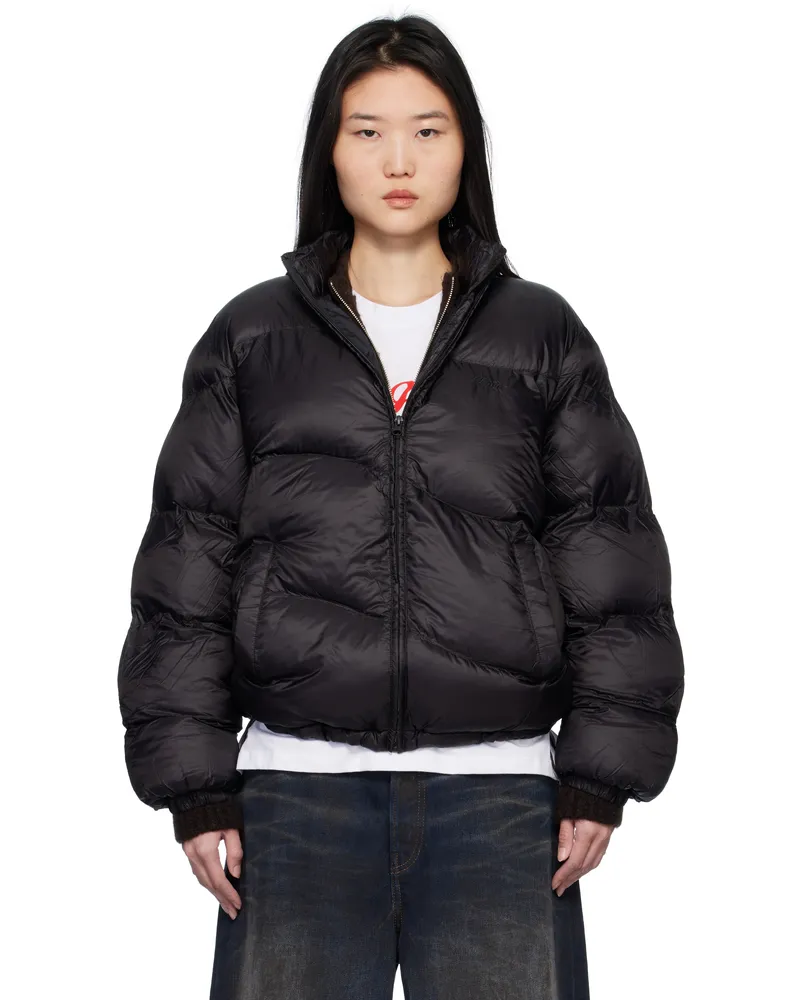 Dime Black Classic Ripstop Puffer Jacket Black