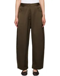 CORDERA Brown Curved Trousers Alga