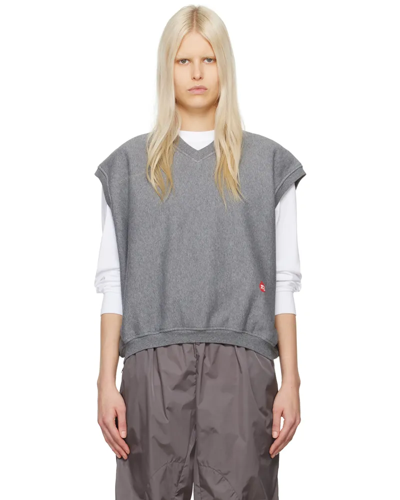 Alexander Wang Gray V-Neck Vest 079
