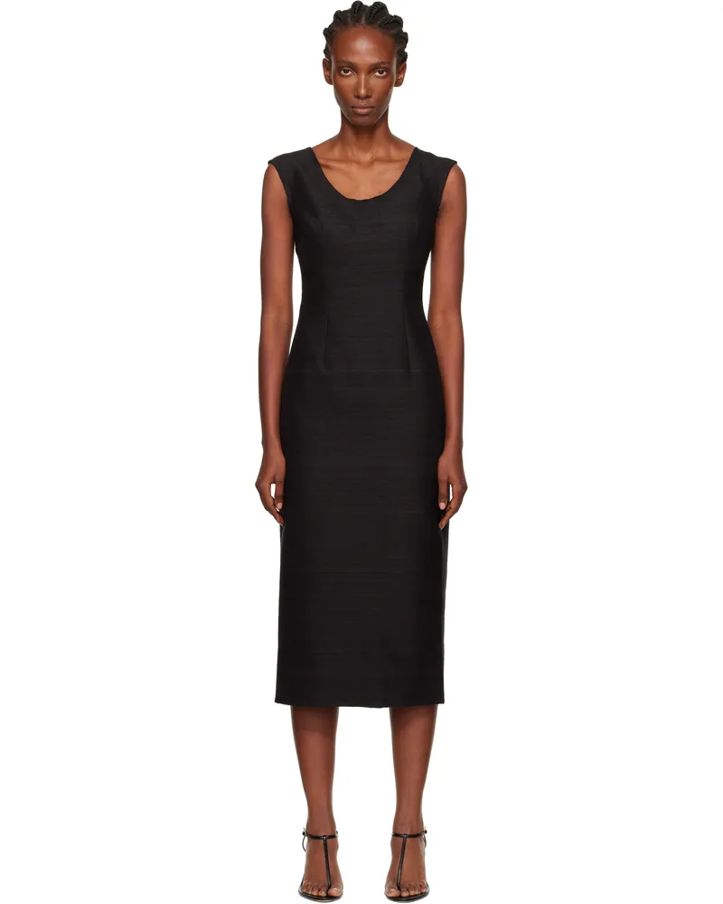 GIA STUDIOS Black Sabrina Midi Dress Black