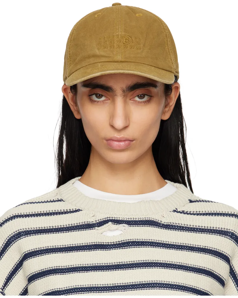 Maison Margiela Tan Baseball Cap 132