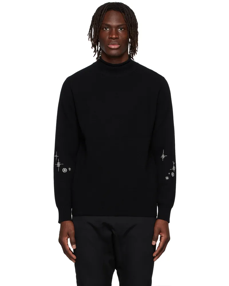 WE 11 DONE Black Cashmere Sweater Black