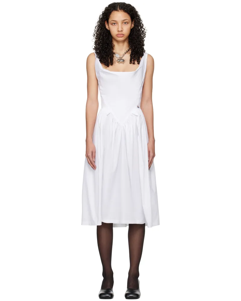Vivienne Westwood White Sunday Midi Dress A401