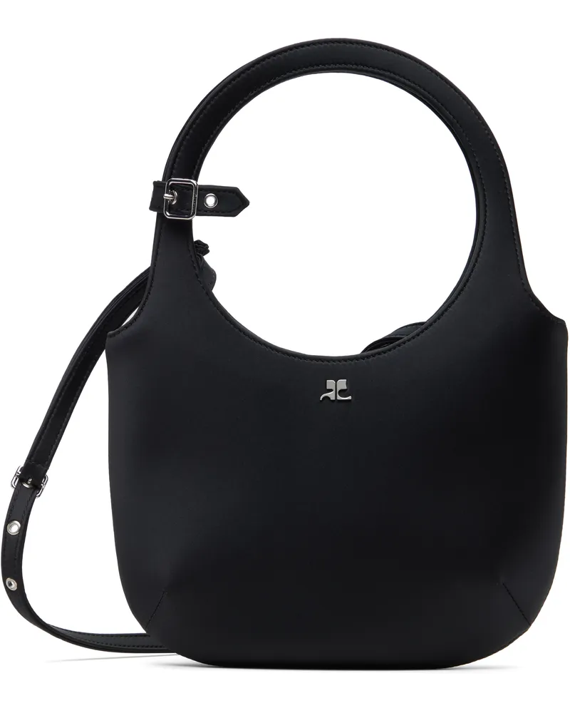 Courrèges Black Holy Satin Bag 9999