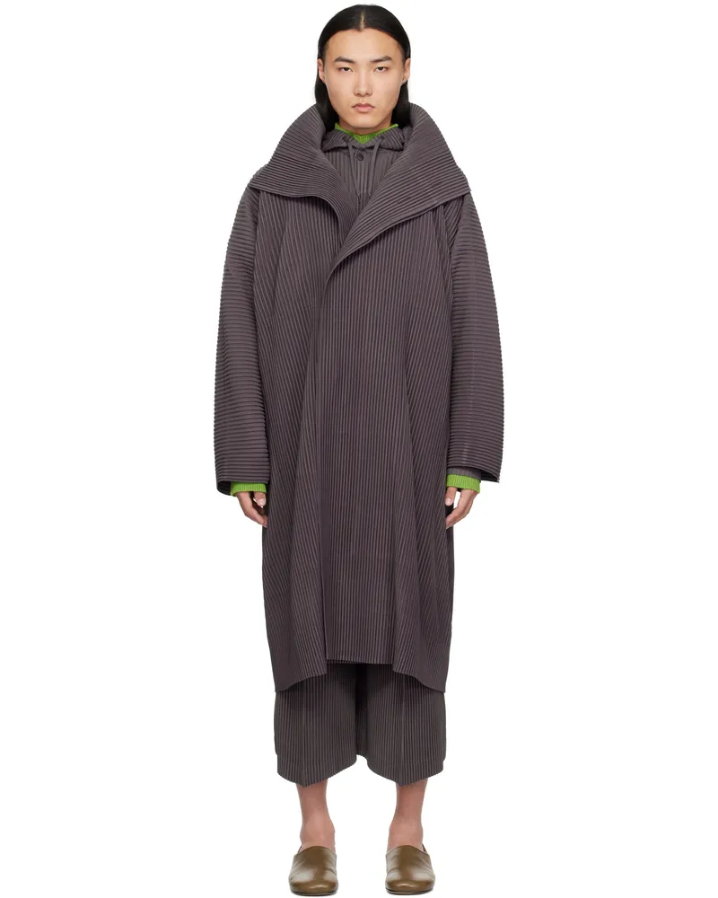 Issey Miyake Purple Monthly Color December Coat 83-slate