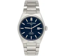 Silver & Navy Highlife COSC Automatic Watch