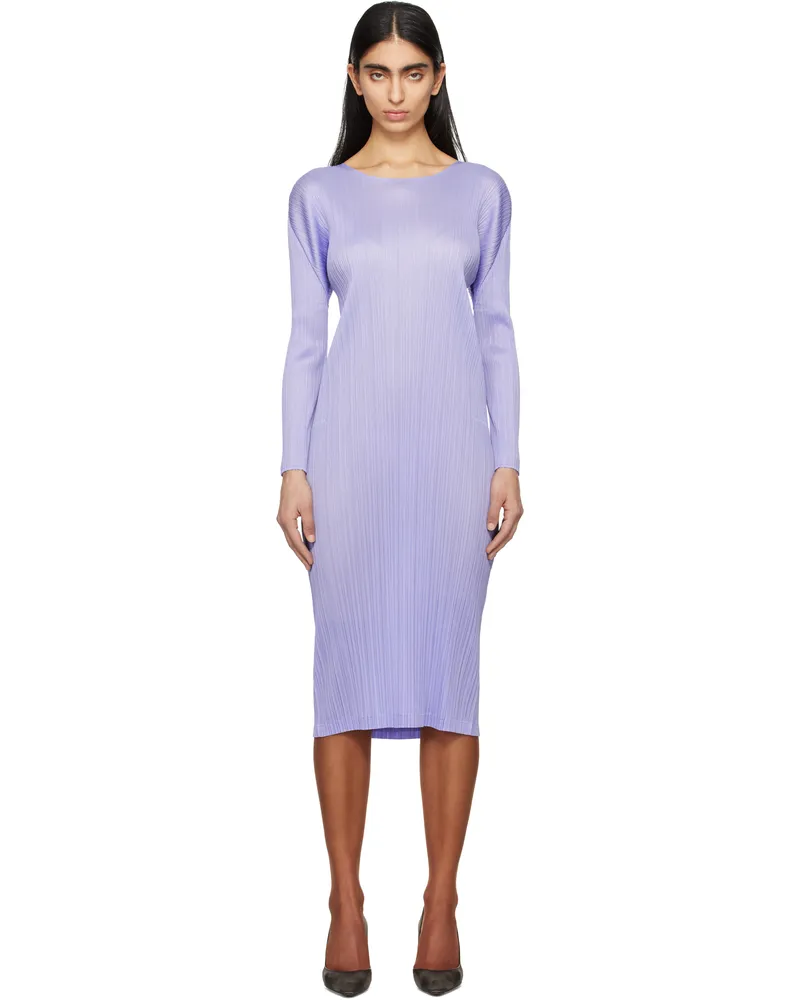Issey Miyake Purple Monthly Colors February Midi Dress 73