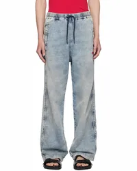 Diesel Blue D-Martians Denim Track Pants 1