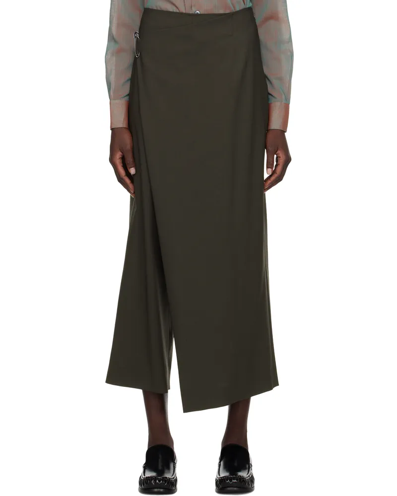 6397 Gray Wrap Trousers Asphalt