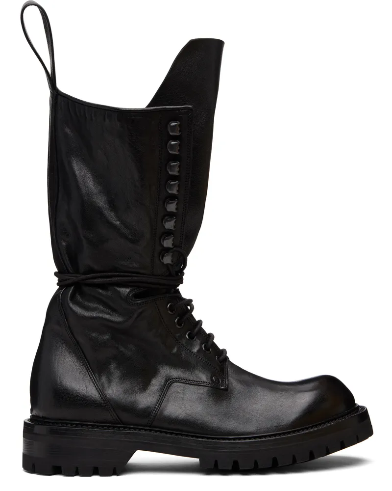 Rick Owens Black Concordians Army Boots 09