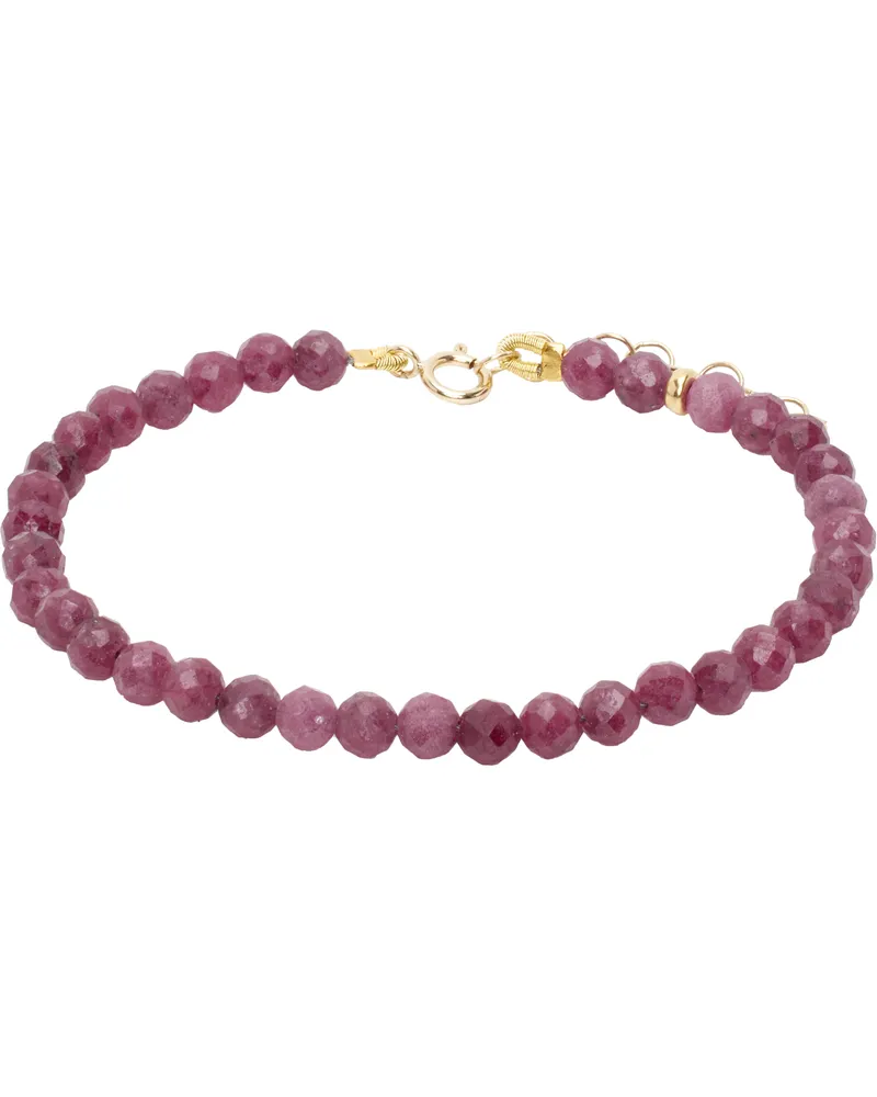 JIA JIA Pink Birthstone July Ruby Bracelet 14k