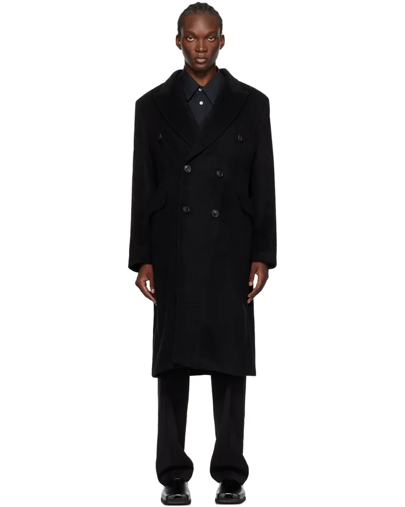 Our Legacy Black Whale Coat Black