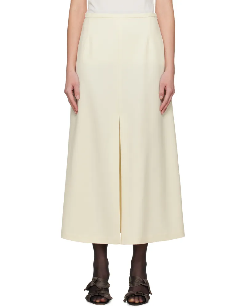 La Collection Off-White Donna Midi Skirt Off