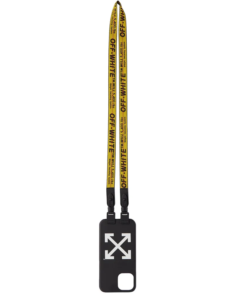 OFF-WHITE Black & Yellow Necklace iPhone 12/12 Pro Case Yellow
