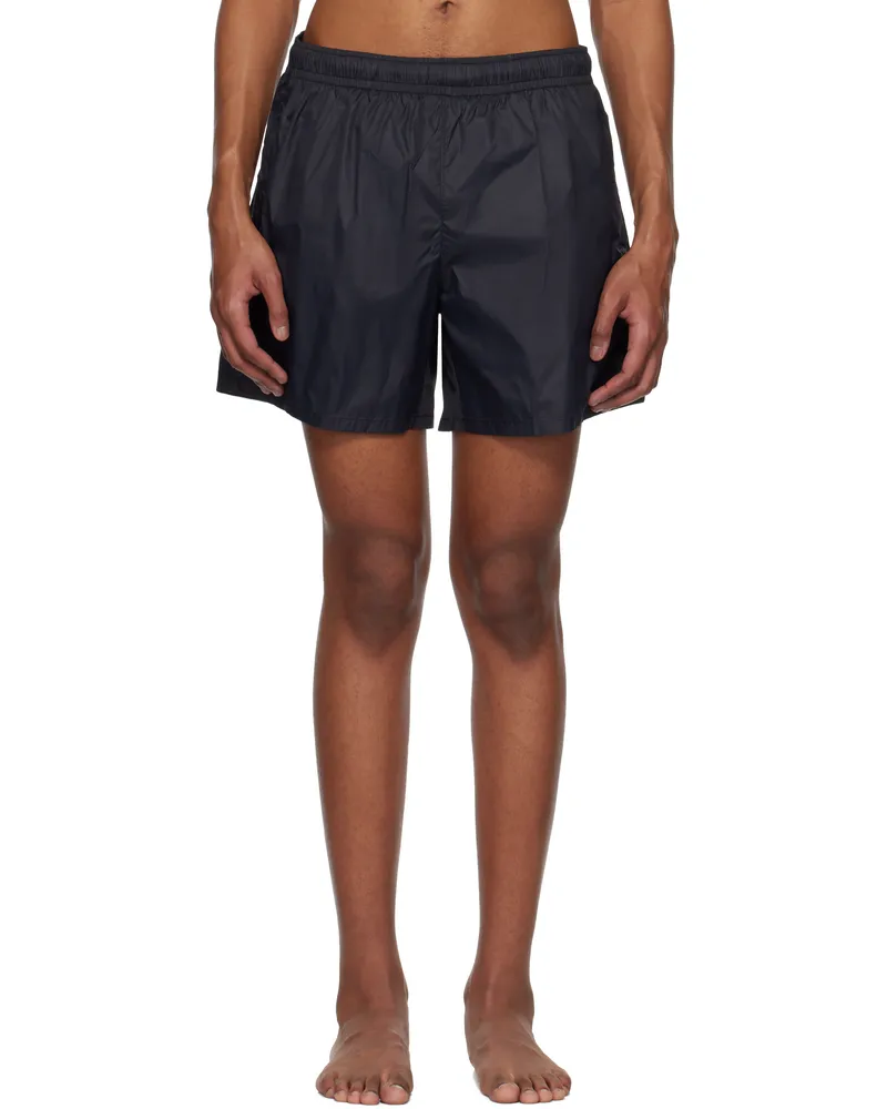Our Legacy Black Drape Tech Swim Shorts Black