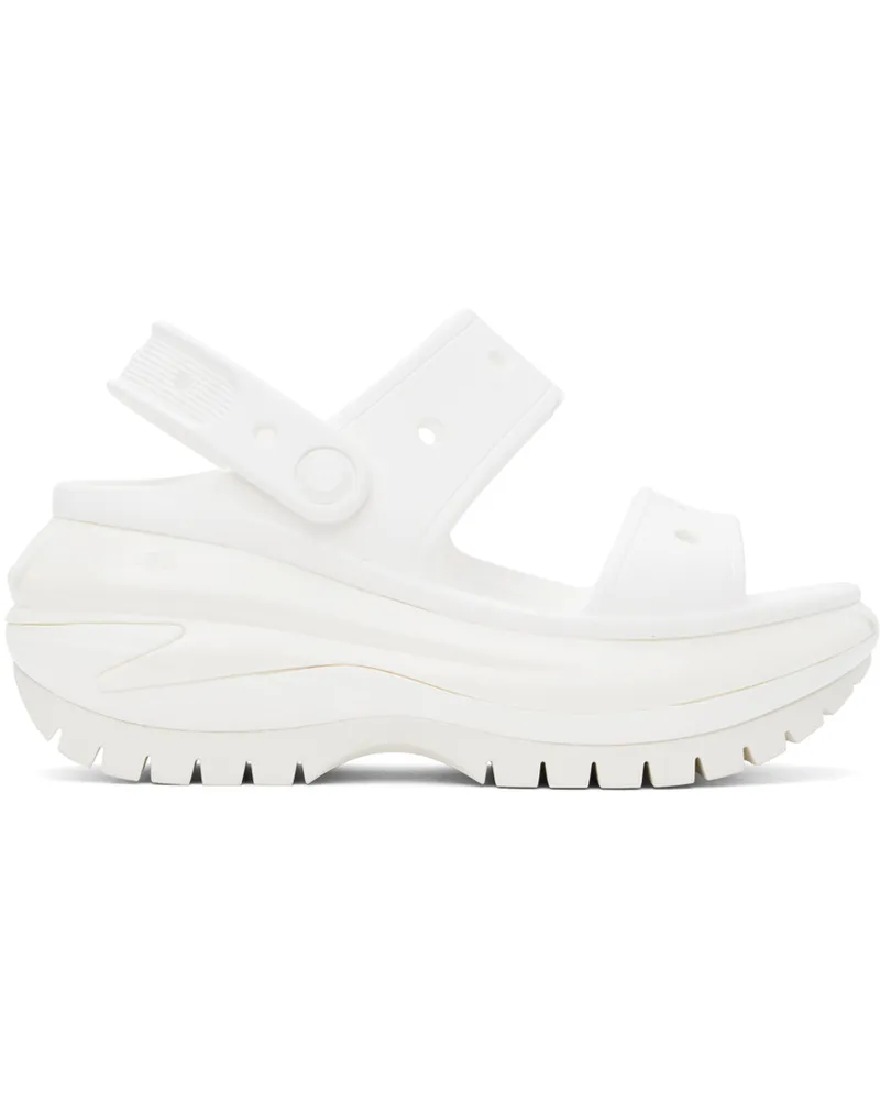 Crocs White Mega Crush Sandals White