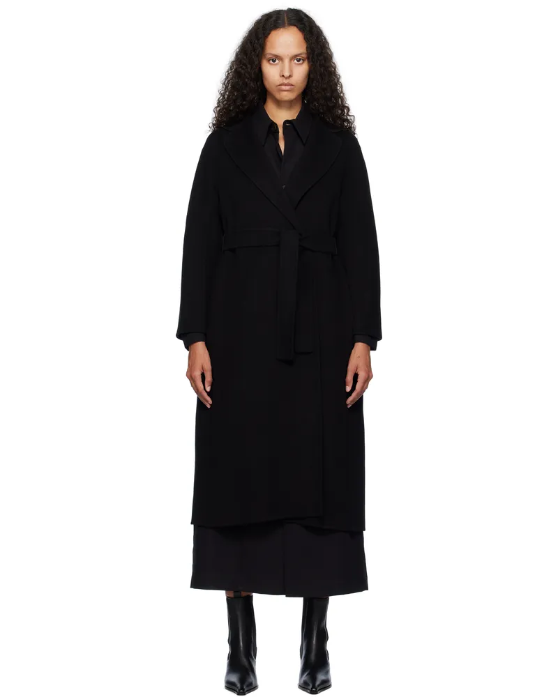 Max Mara Black Esturia Coat 013
