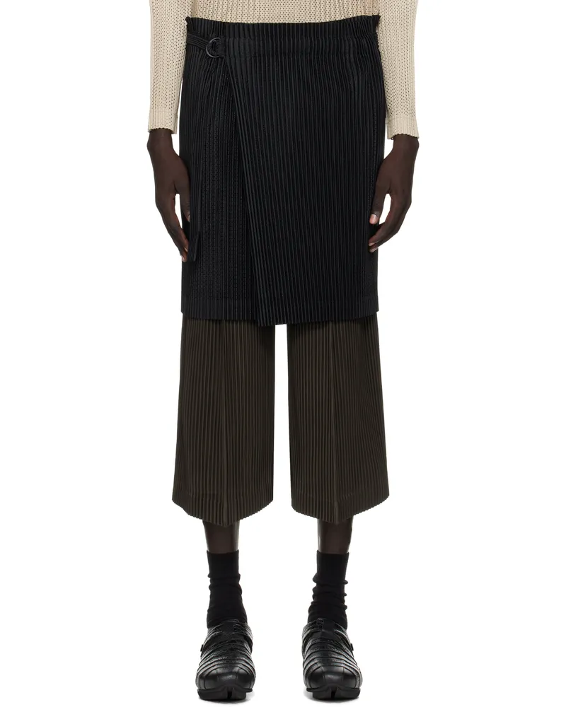 Issey Miyake Black Light Mesh Miniskirt 15-black