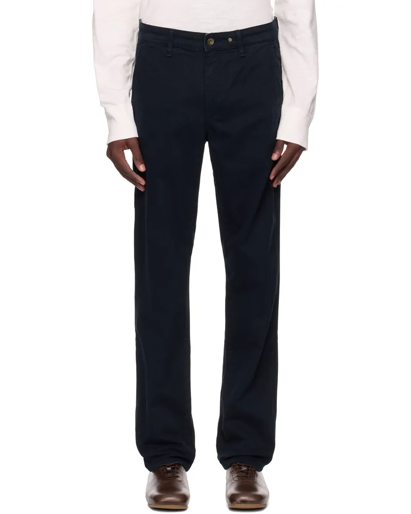 Rag & Bone Navy Fit 2 Slim Chino Trousers Salute