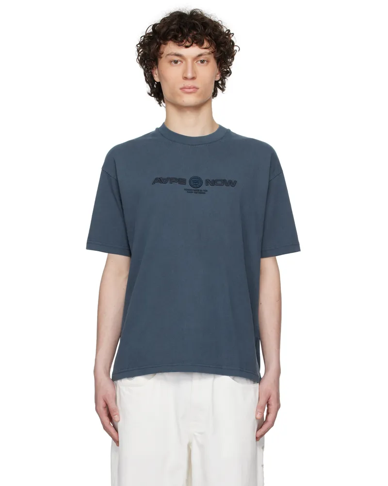 AAPE by A Bathing Ape Navy 'AAPE Now' T-shirt Nyx