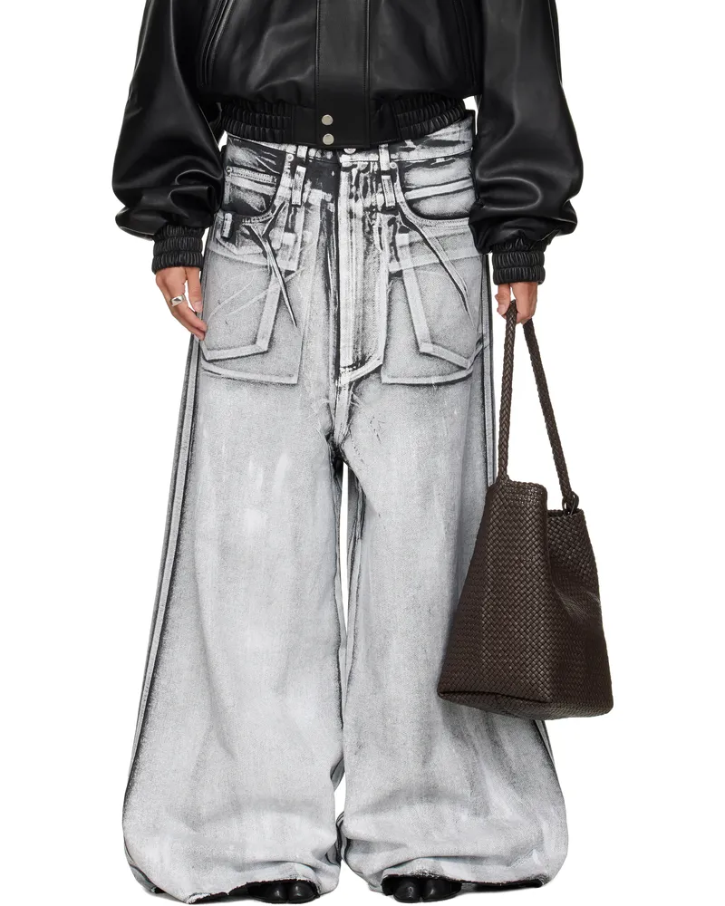 LU'U DAN Gray Radiation Dumpster Jeans X-ray