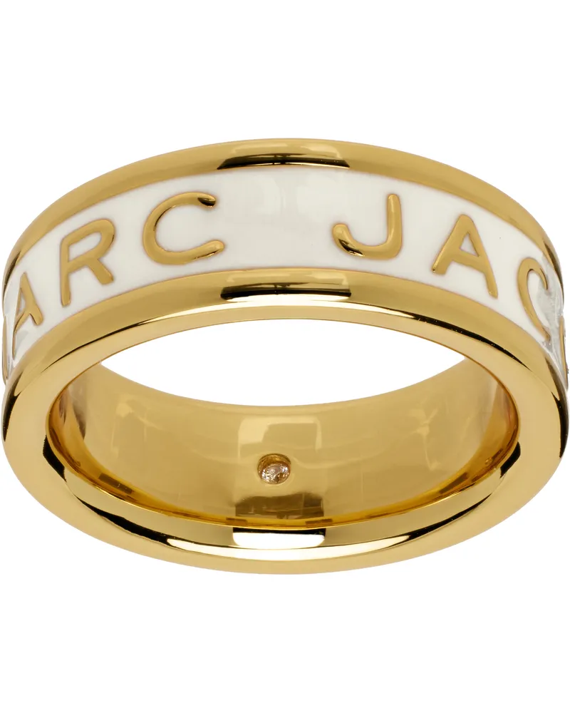Marc Jacobs Gold 'The Marc Jacobs Enamel' Ring 109