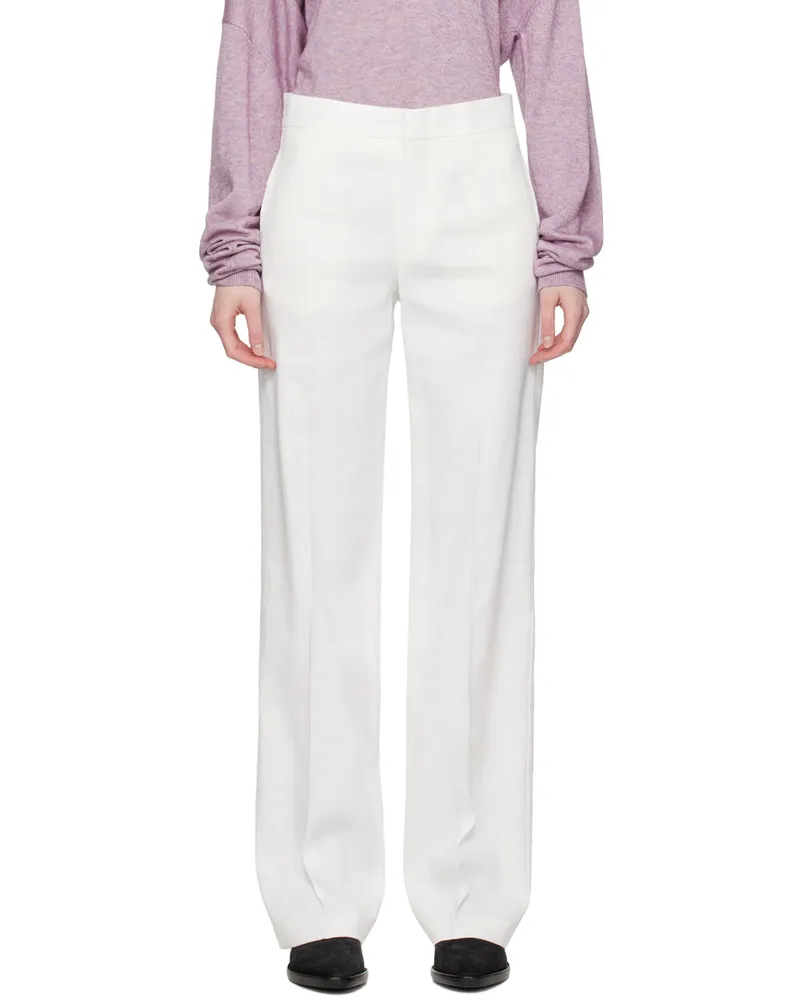 Isabel Marant White Scarly Trousers 20wh
