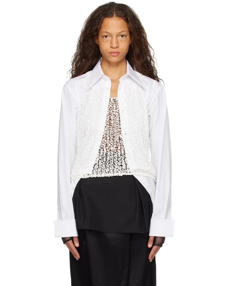 Maison Margiela Off-White Sheer Tank Top 101