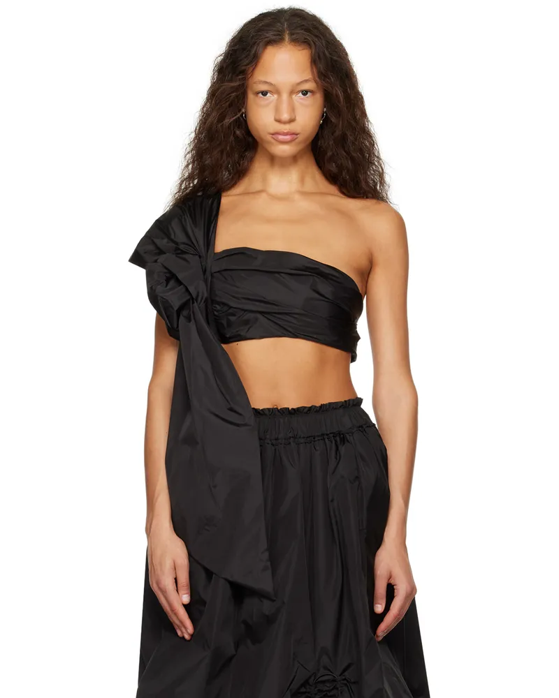 Simone Rocha Black Pressed Rose Blouse Black