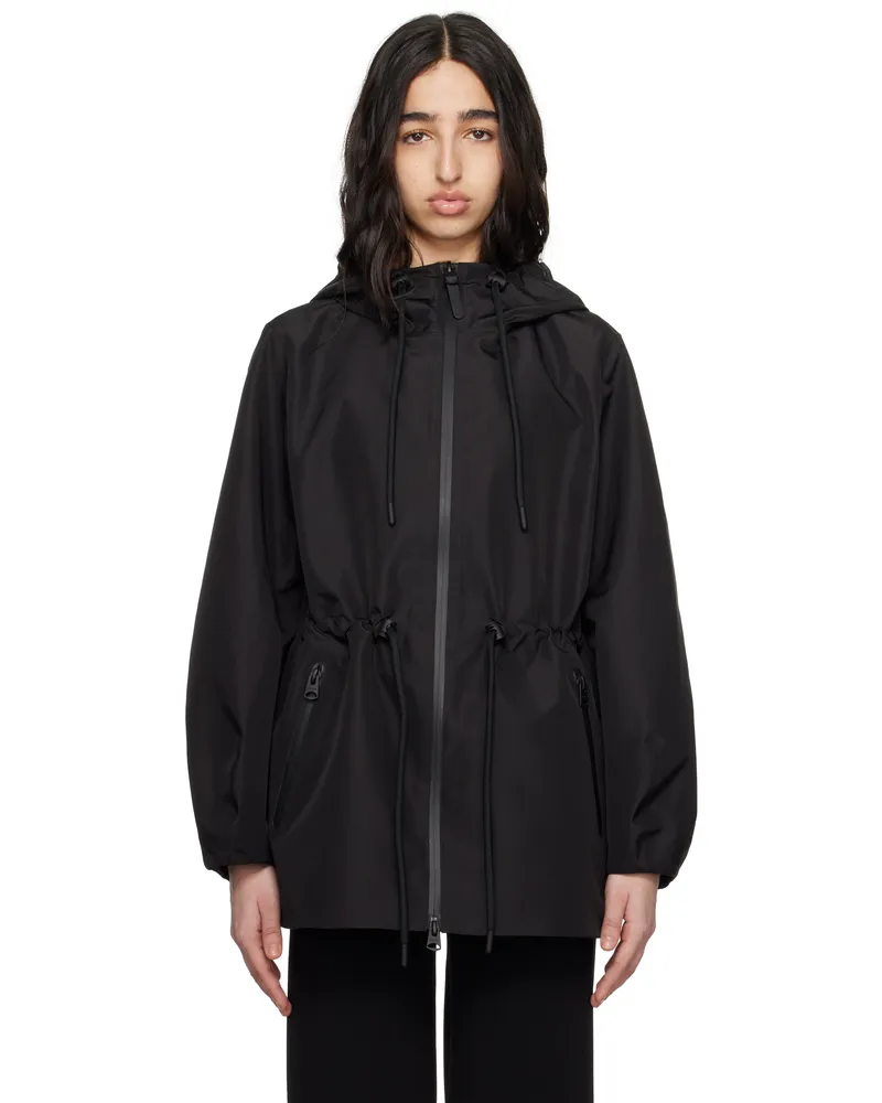 Mackage Black Kalea-Z Hooded Rain Jacket C0952