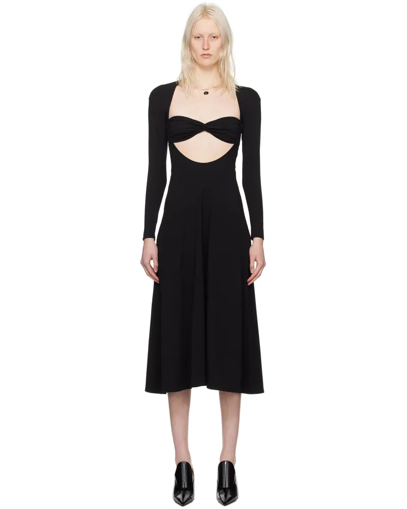 Beaufille Black Baes Midi Dress Black
