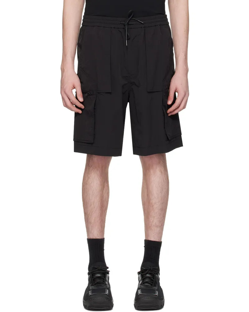 JUUN.J Black Zip Shorts 5